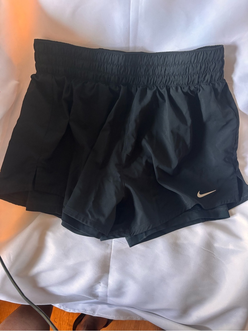 Nike Black Women's Athletic Running Shorts with Swoosh